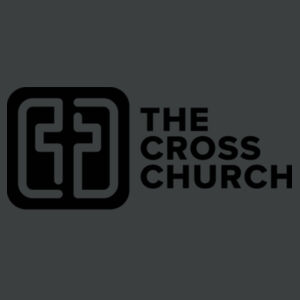 The Cross Church in Black - Unisex 3/4-Sleeve Raglan Design