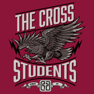 The Cross Students Eagle on Brick - Garment-Dyed Heavyweight T-Shirt Design