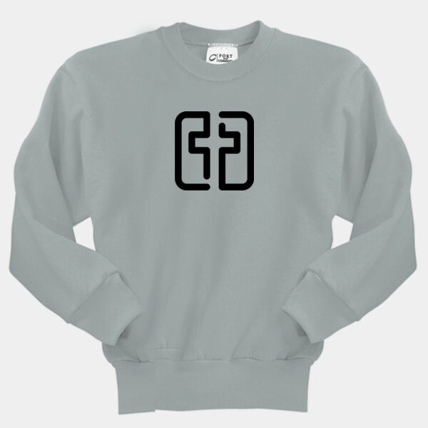 The Cross Church in Black - Youth Crewneck Sweatshirt Thumbnail