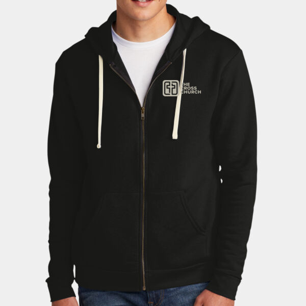 The Cross Church in Stone - Unisex Full-Zip Hoodie Thumbnail