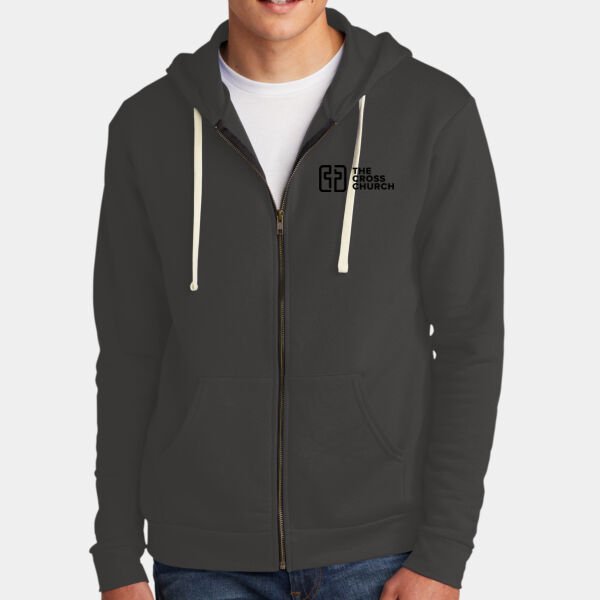 The Cross Church in Black - Unisex Full-Zip Hoodie Thumbnail