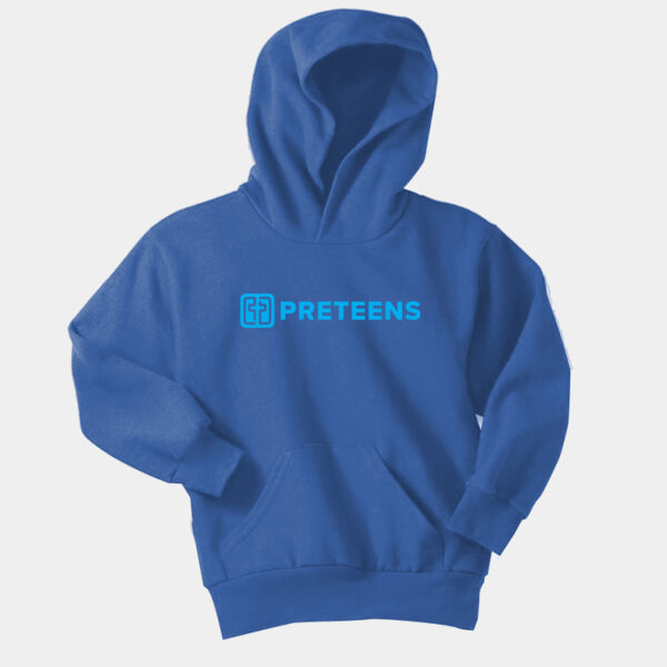 The Cross Preteens in Blue - Youth Pullover Hoodie Thumbnail
