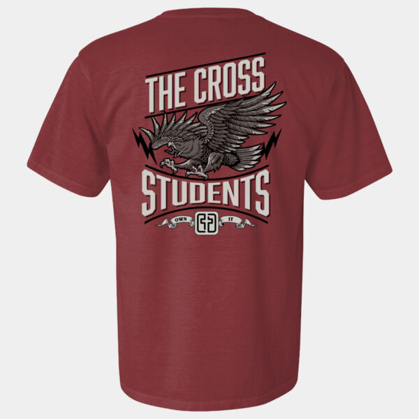 The Cross Students Eagle on Brick - Garment-Dyed Heavyweight T-Shirt Thumbnail