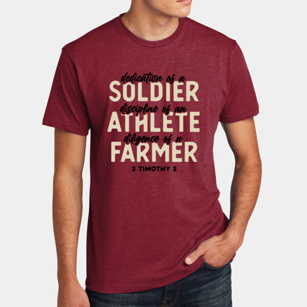 Soldier Athlete Farmer - Apparel ® Unisex CVC Tee Thumbnail