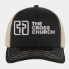 OTTO Cap 6 Panel Mid Profile Mesh Back Trucker Hat Thumbnail